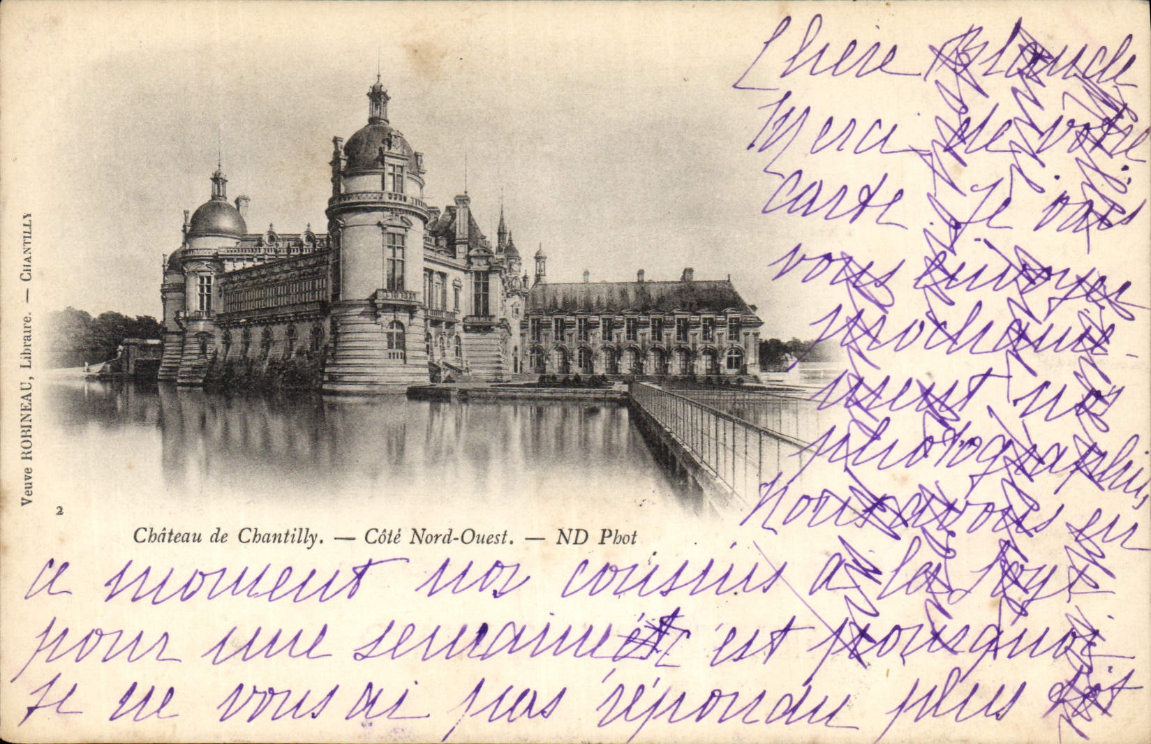 CPA Chateau de Chantilly Cote Nord Ouest 