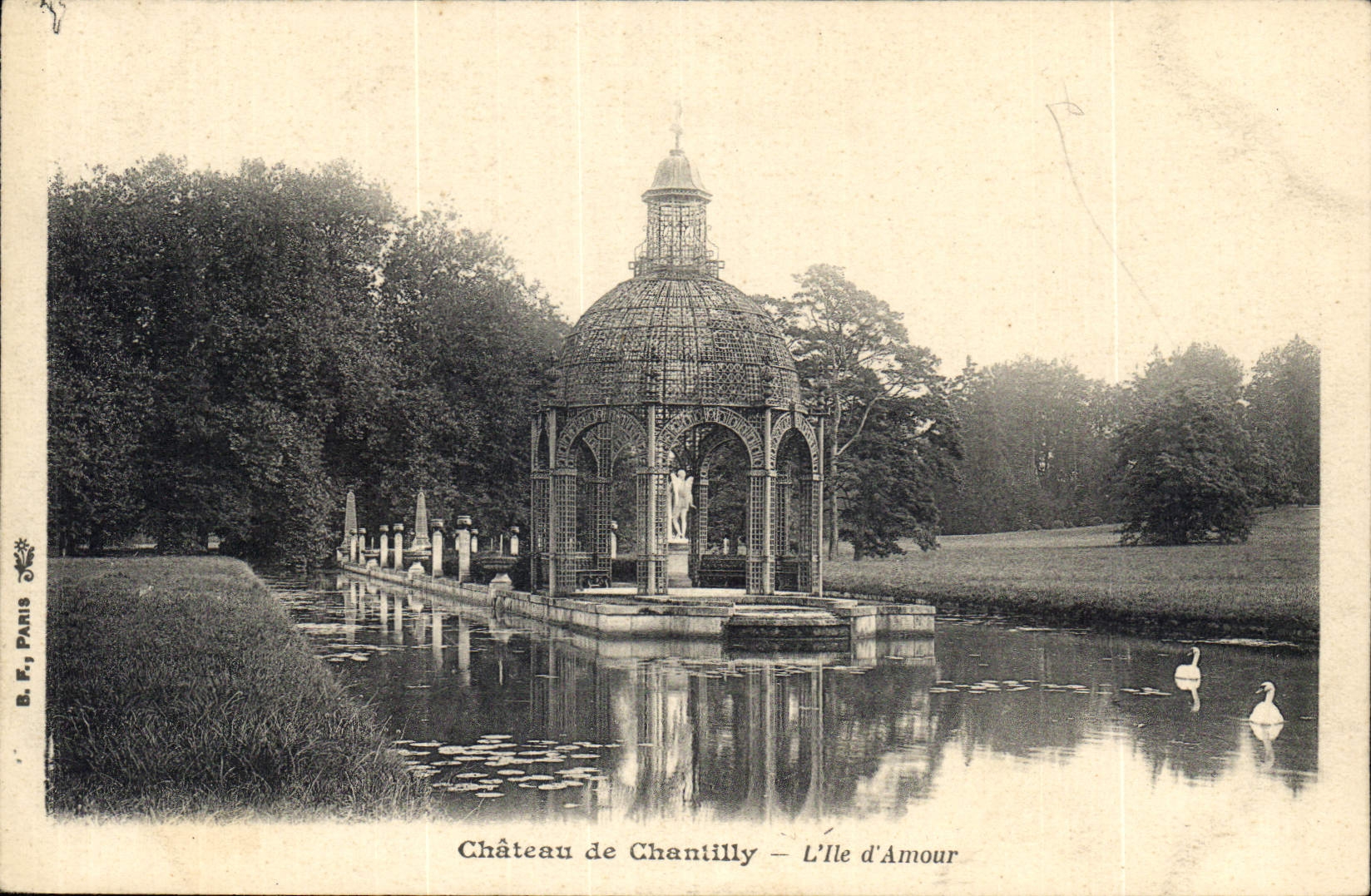 CPA Chateau de Chantilly l'Ile d'Amour