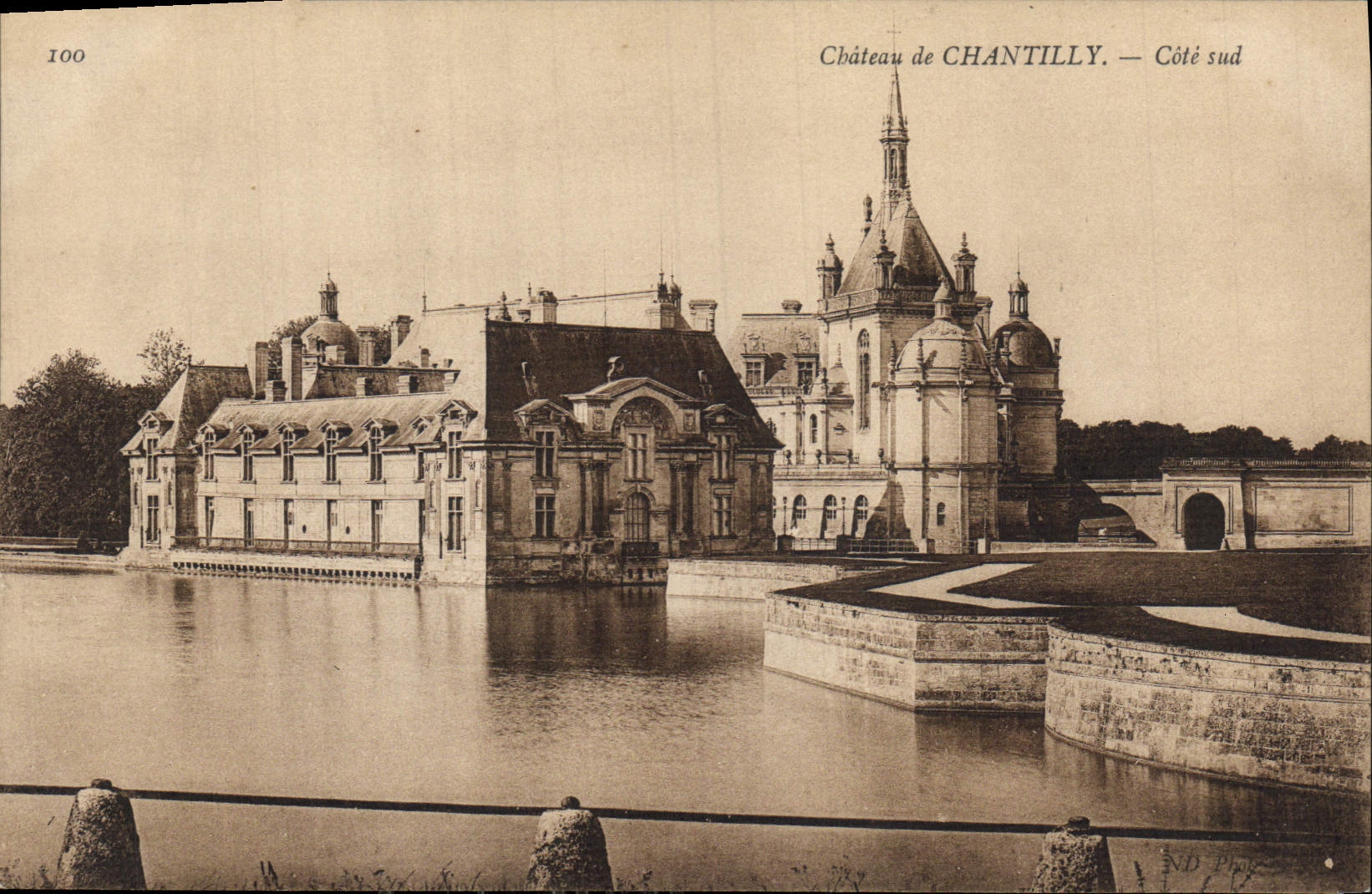 CPA Chateau de Chantilly  cote sud 
