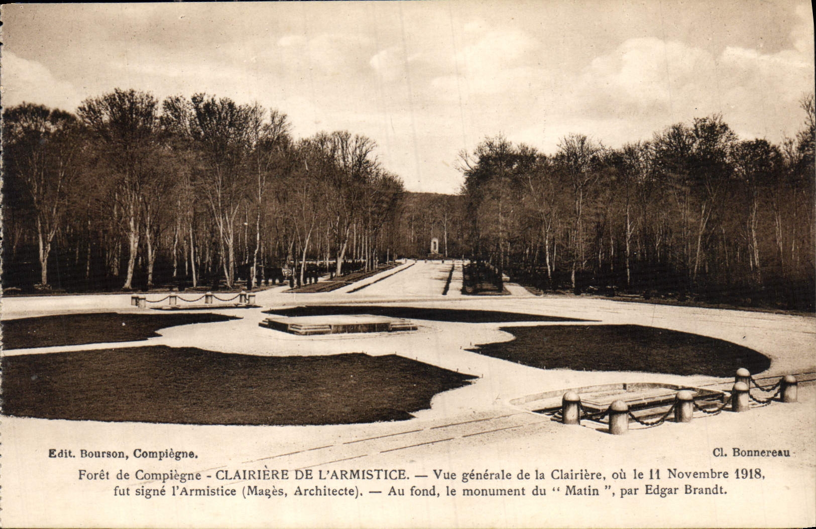 CPA Foret de Compiege Clairire de l'Armistice vue generale de la Clairiere ou le 11 Novembre 1918 fu