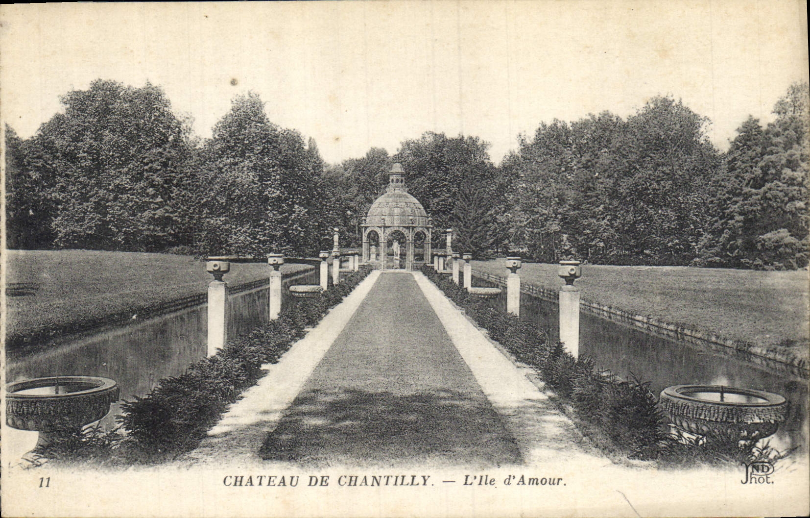 CPA Chateau de Chantilly l'Ile d'Amour 