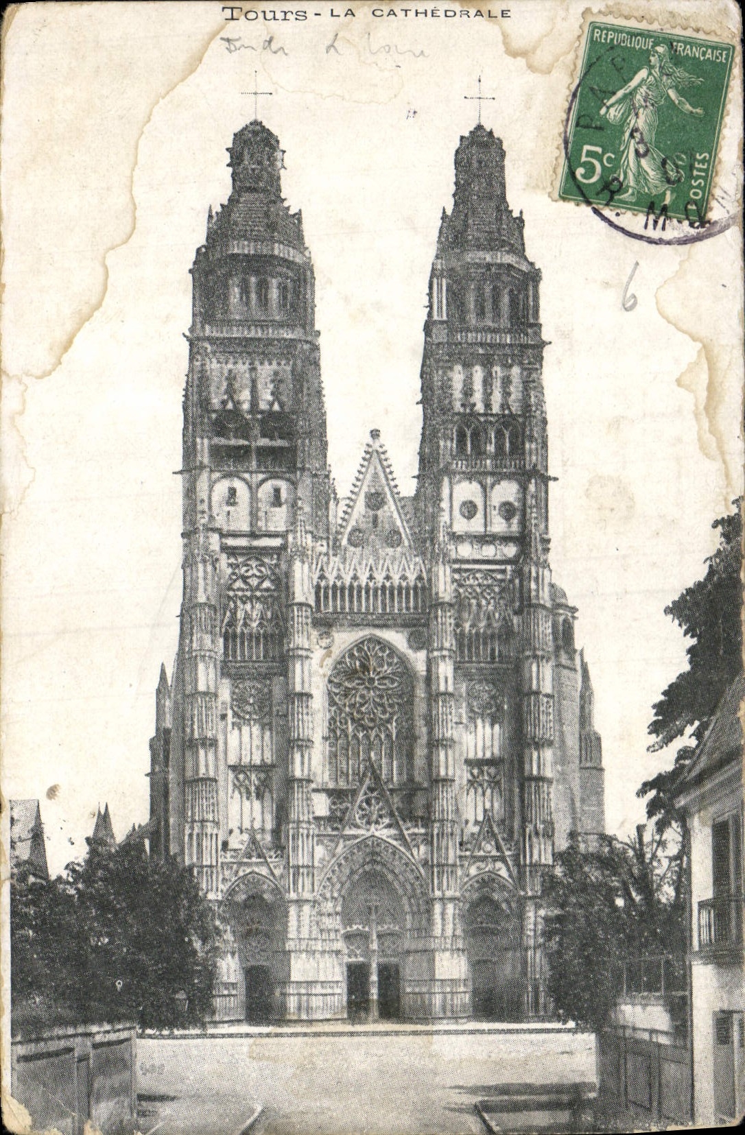 CPA Tours la Cathedrale