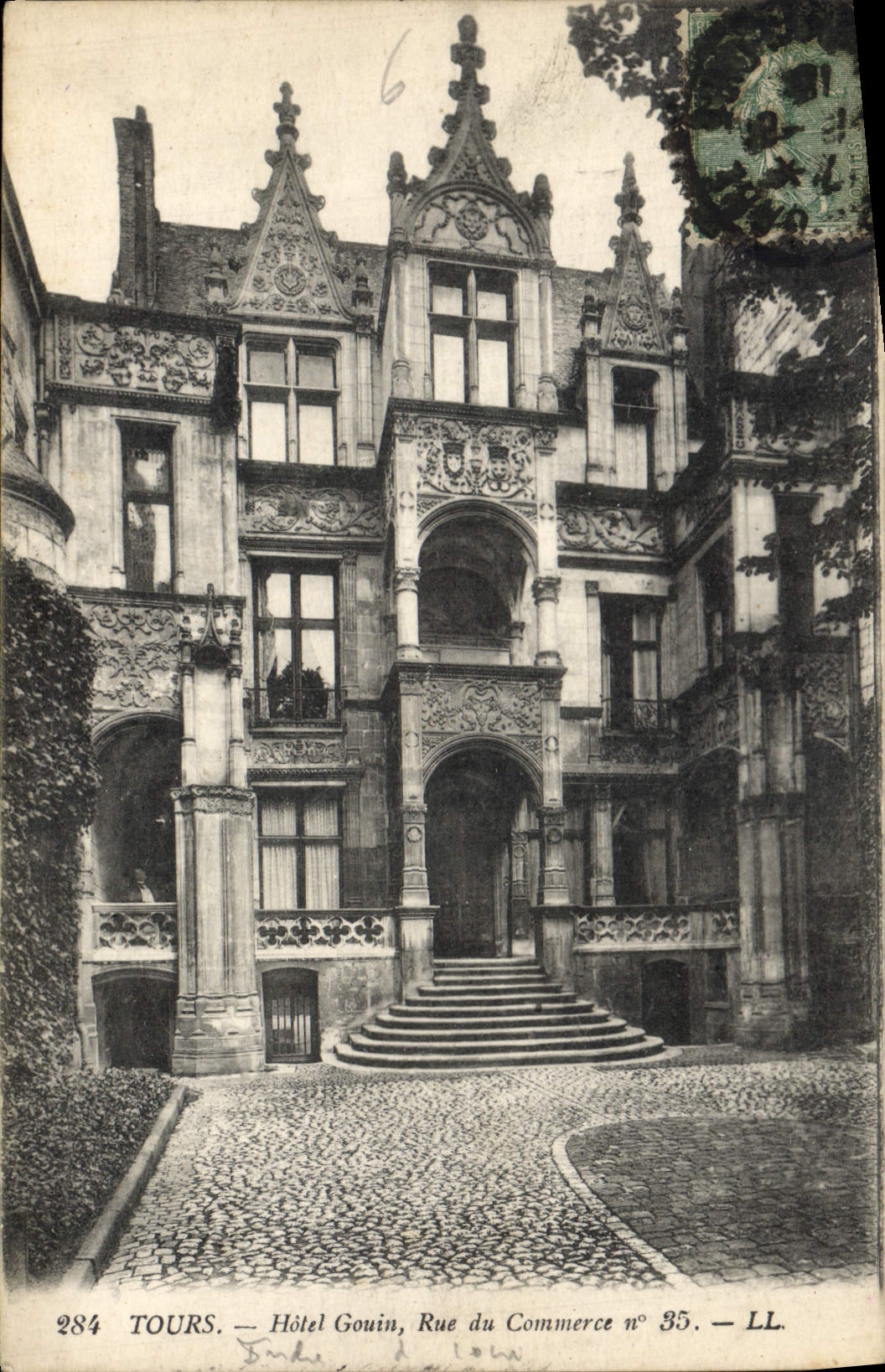 CPA Tours Hotel Gouin Rue du Commerce 