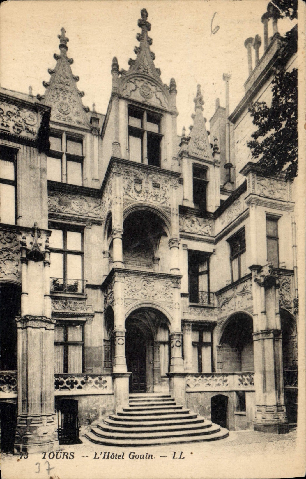 CPA Tours l'Hotel Gouin 