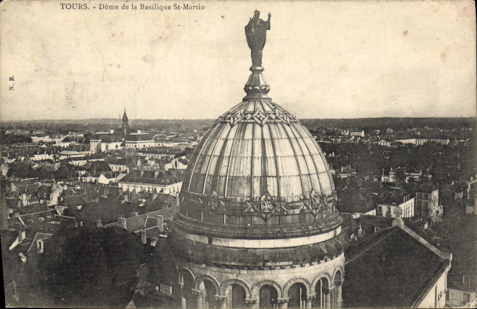 CPA Tours dome de la Basilique St Martin 