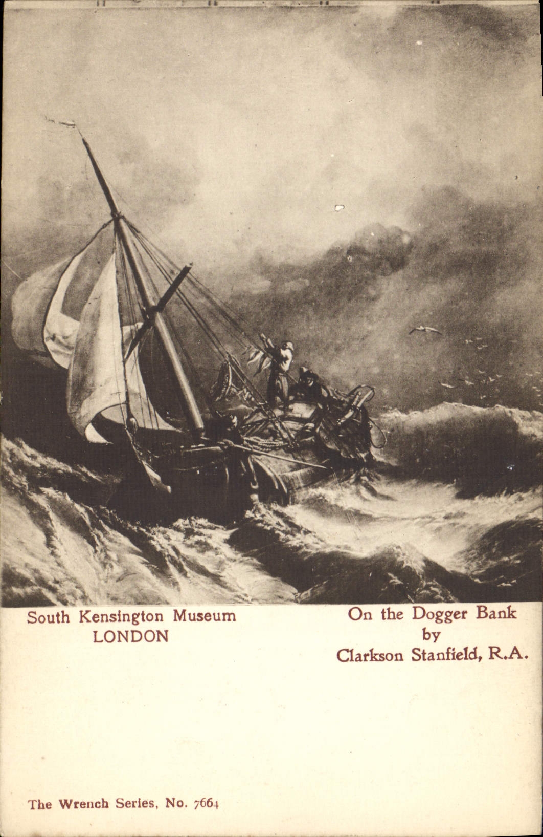 CPA South Kensington Museum London On the Dogger Bank 