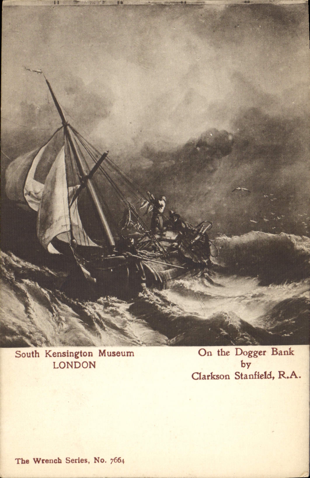 CPA South Kensington Museum London On the Dogger Bank