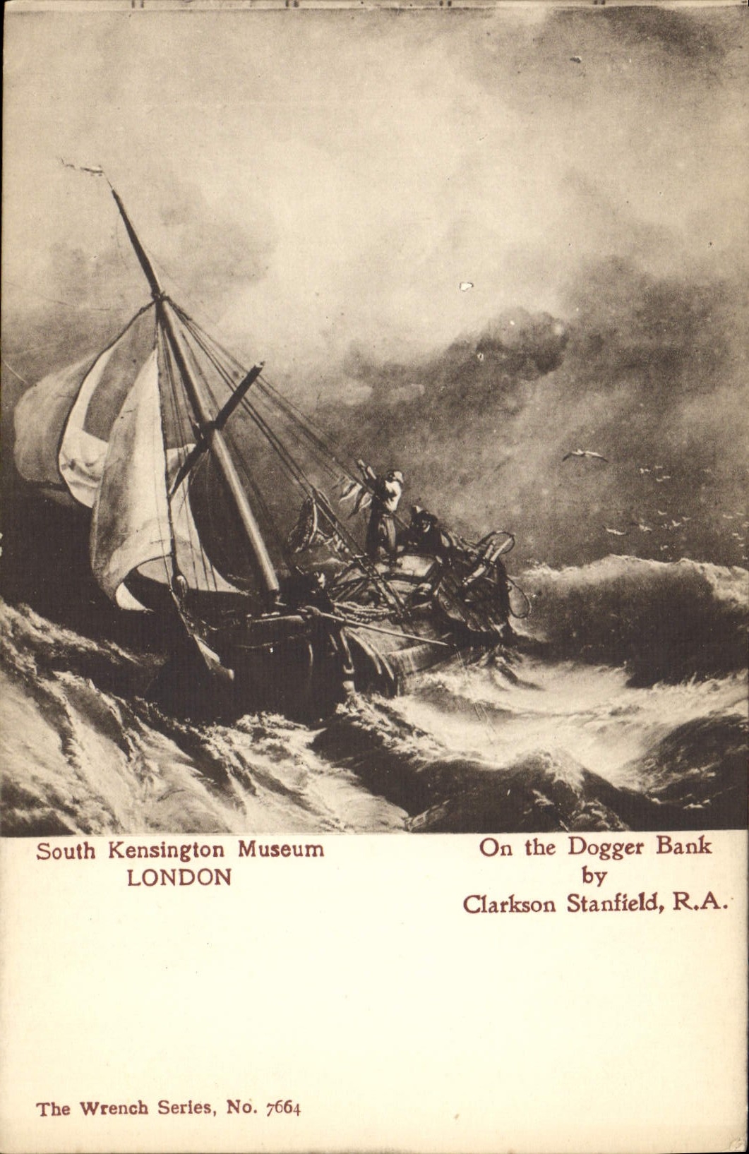 CPA South Kensington Museum London On the Dogger Bank