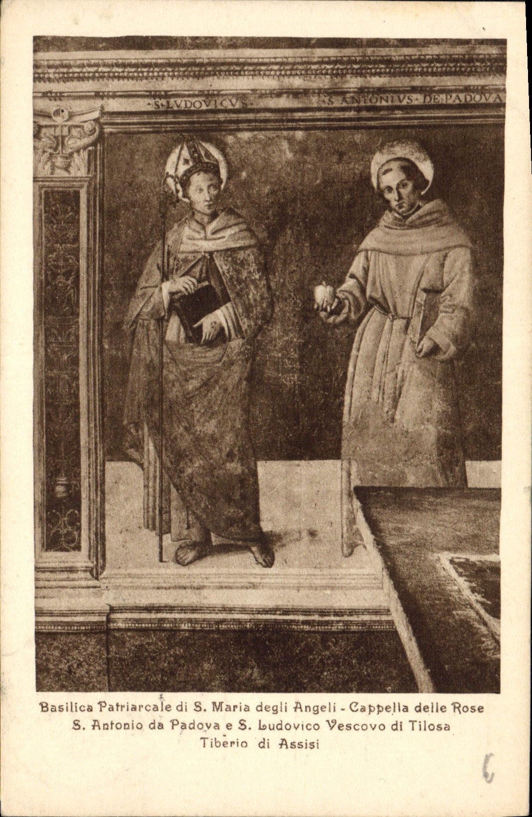 CPA Basilica Patriarcale di S Maria degli Angeli Cappella delle Rose S Antonio da Radova 