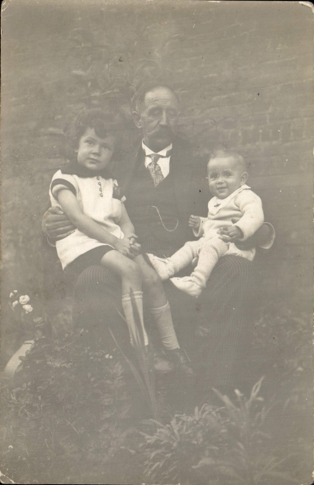 CARTE PHOTO Enfants Homme