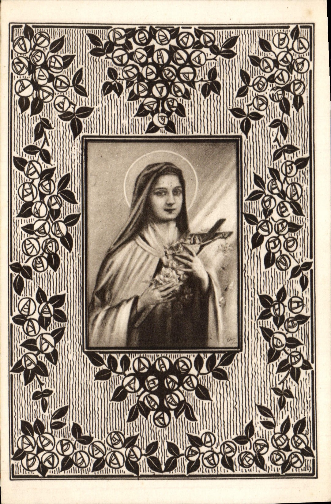 CPA Carte de Souscription pour la Basilique de Ste Therese de l'Enfant Jesus erigee a Lisieux 