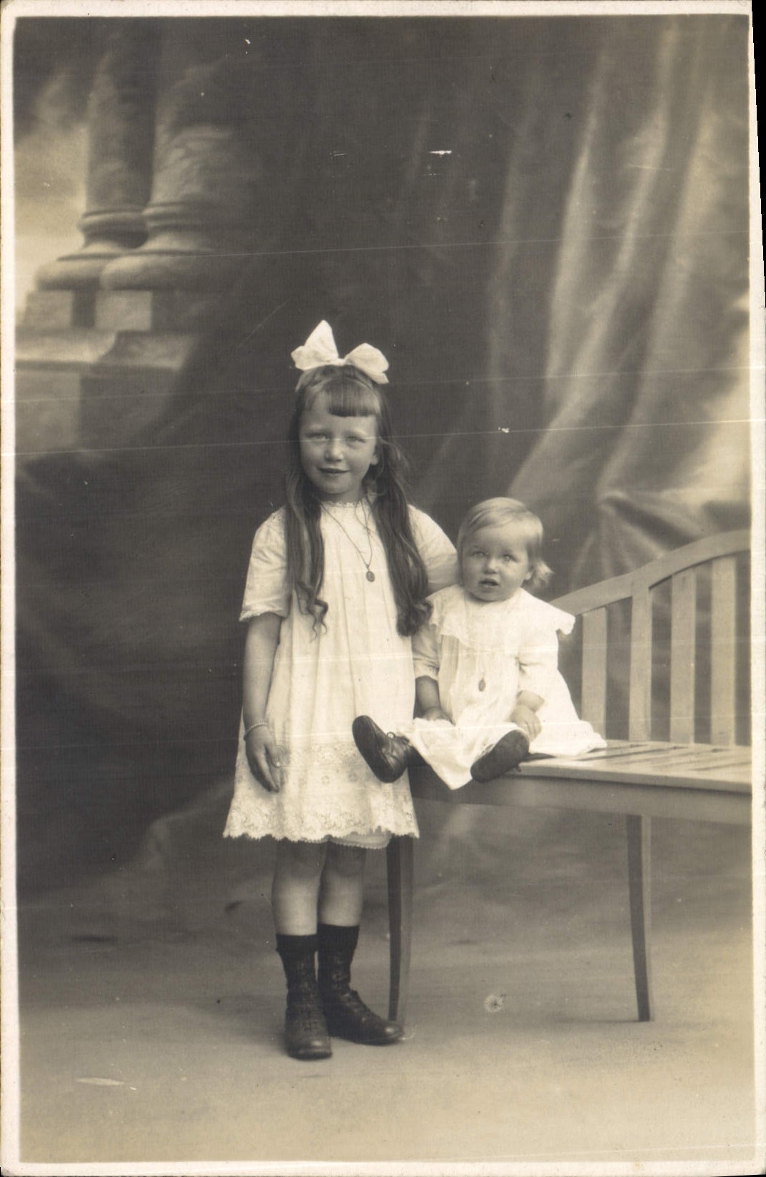 CARTE PHOTO Enfants Bebe