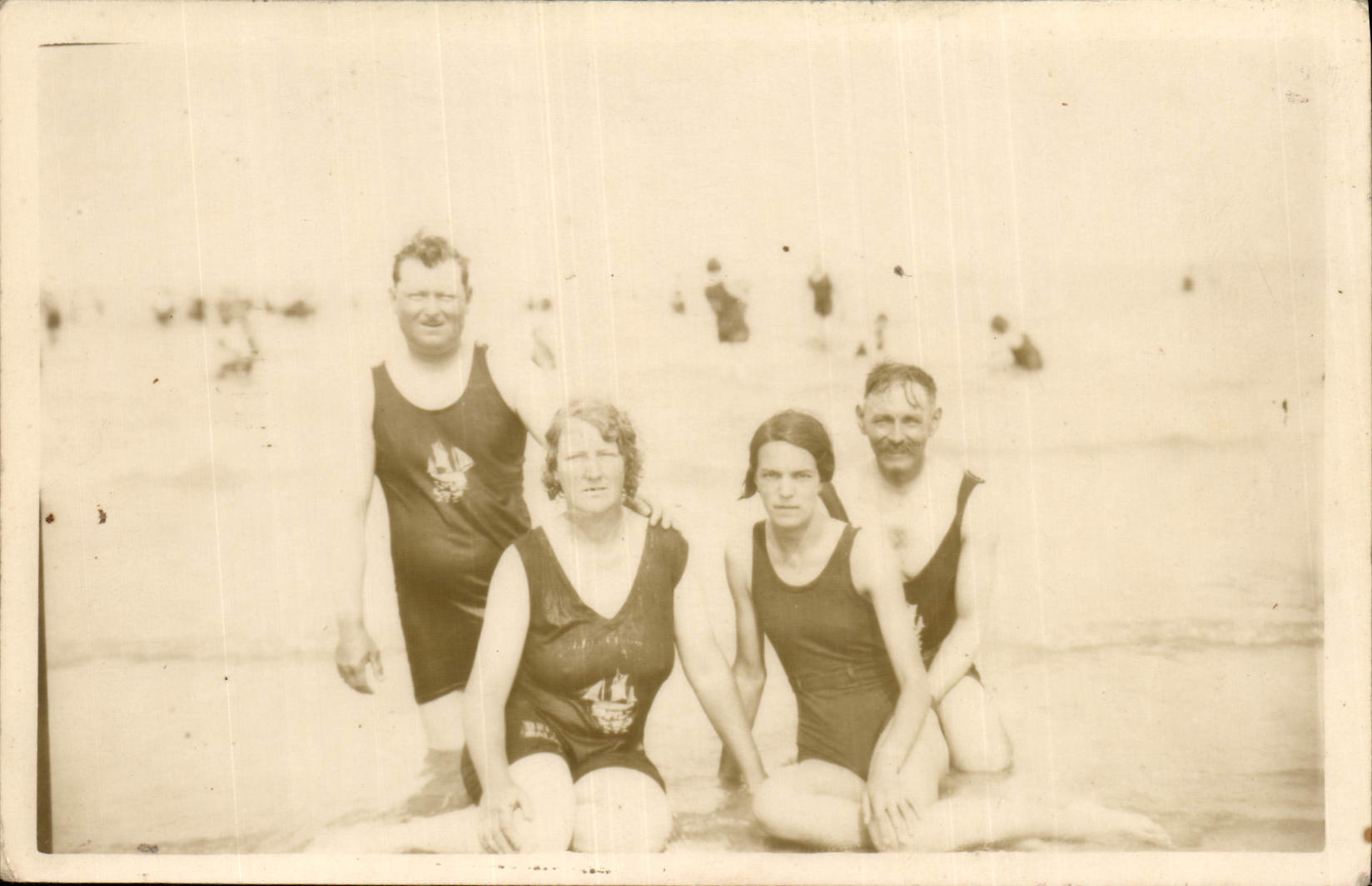 CARTE PHOTO Femme Personnages Maillot de bain