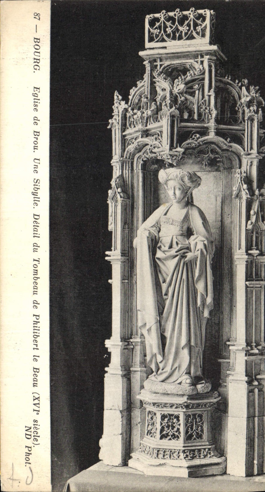 CPA Bourg Eglise de Brou Une Sibylle Detail du Tombeau 