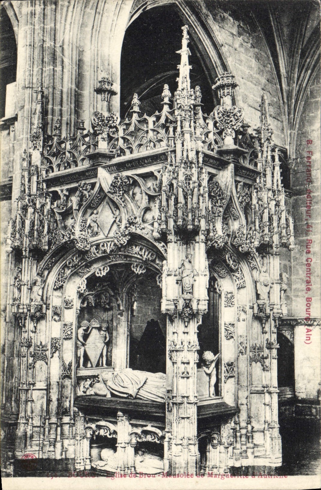 CPA Eglise de Brou Mausolee de Marguerite de Bourbon