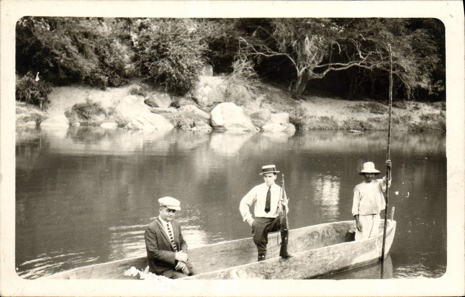 CARTE PHOTO Peche Pecheur