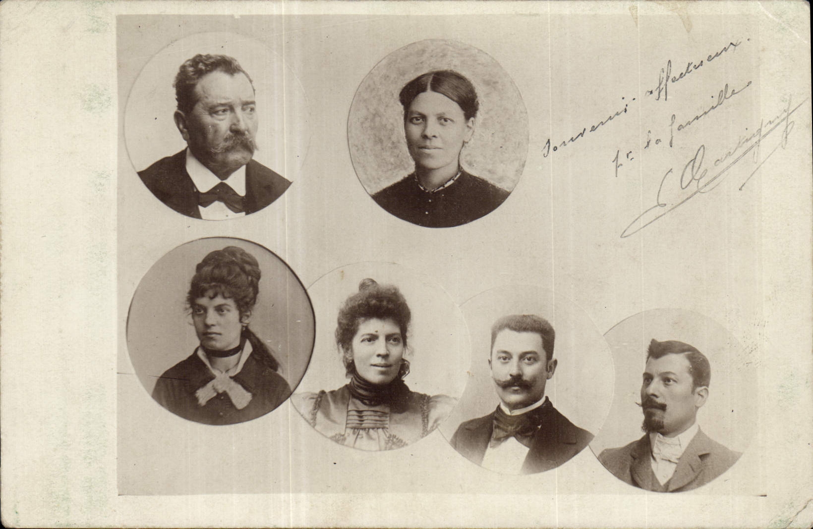 CARTE PHOTO Personnages