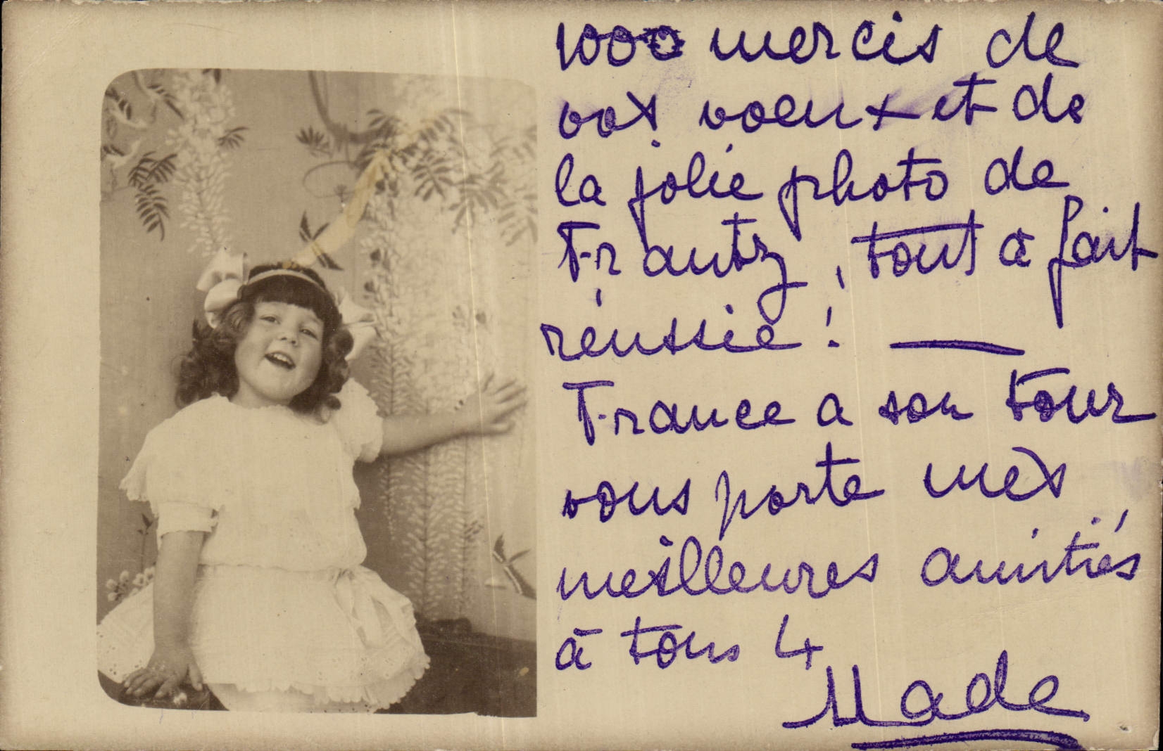 CARTE PHOTO Enfant