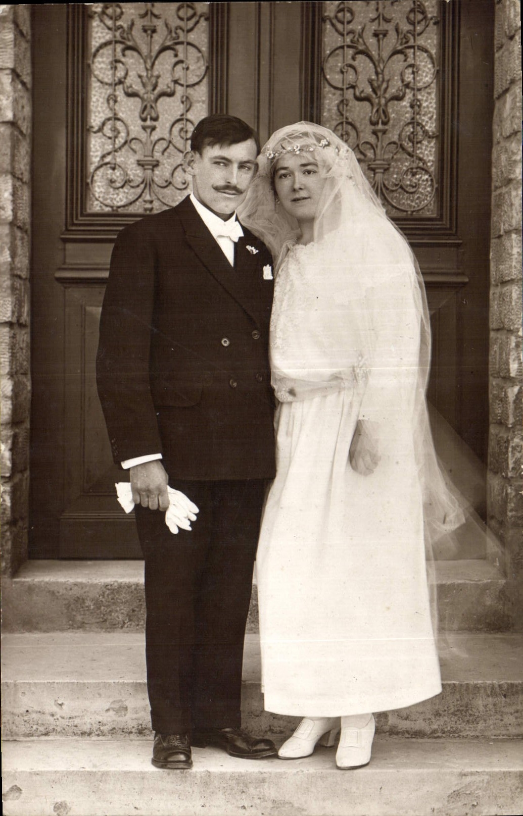 CARTE PHOTO Femme Mariage