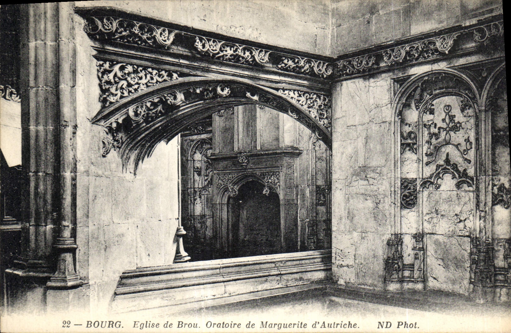 CPA Bourg Eglise de Brou Oratoire de Marguerite d'Autriche