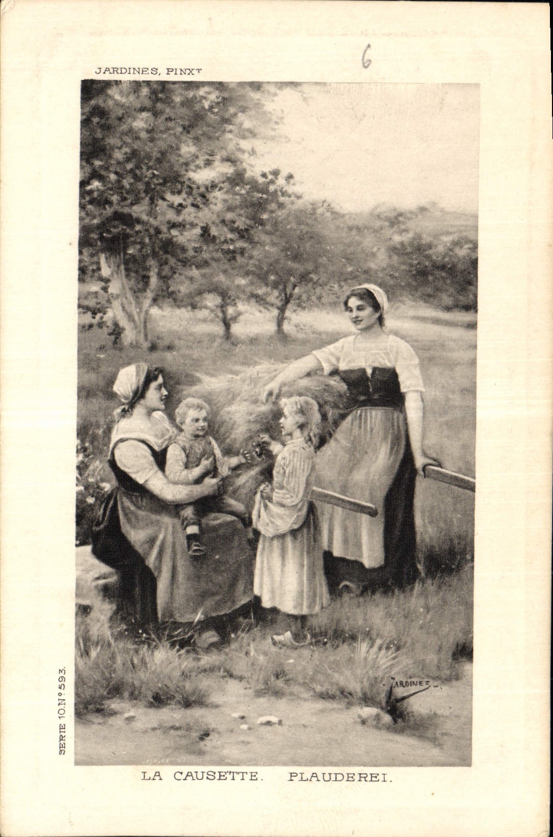 CPA La Causette Plauderei 