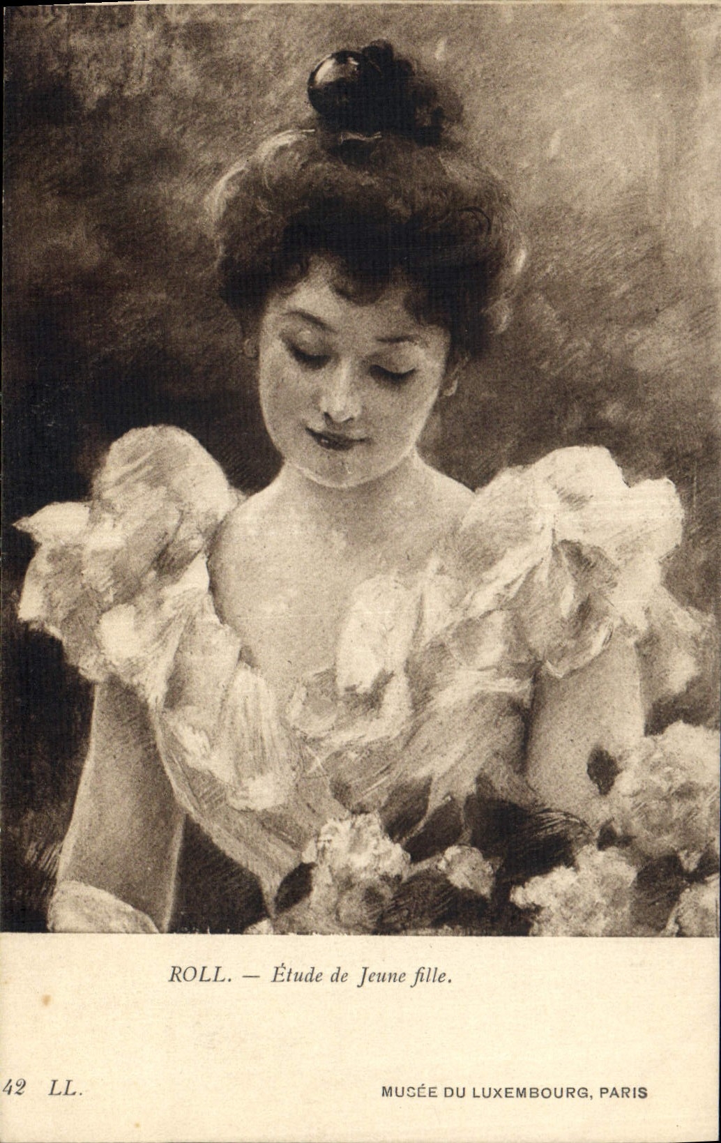 CPA Roll Etude de Jeune fille Musee du Luxembourg