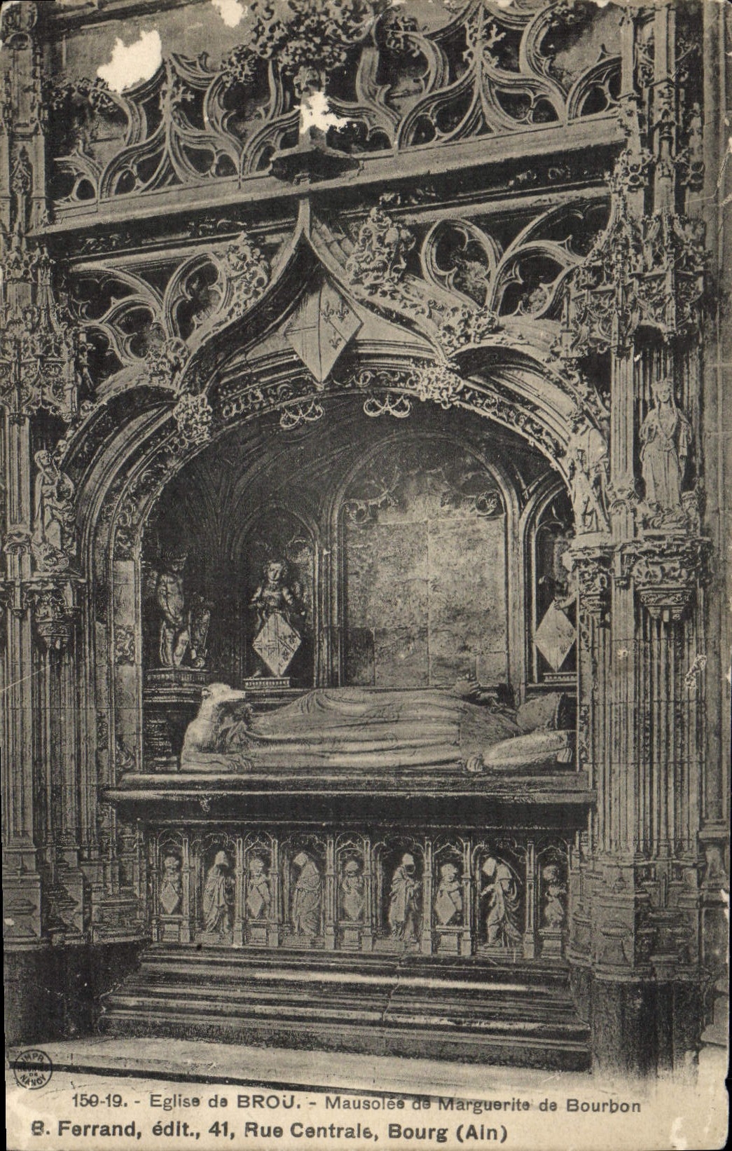 CPA Eglise de Brou Mausolee de Marguerite de Bourbon 