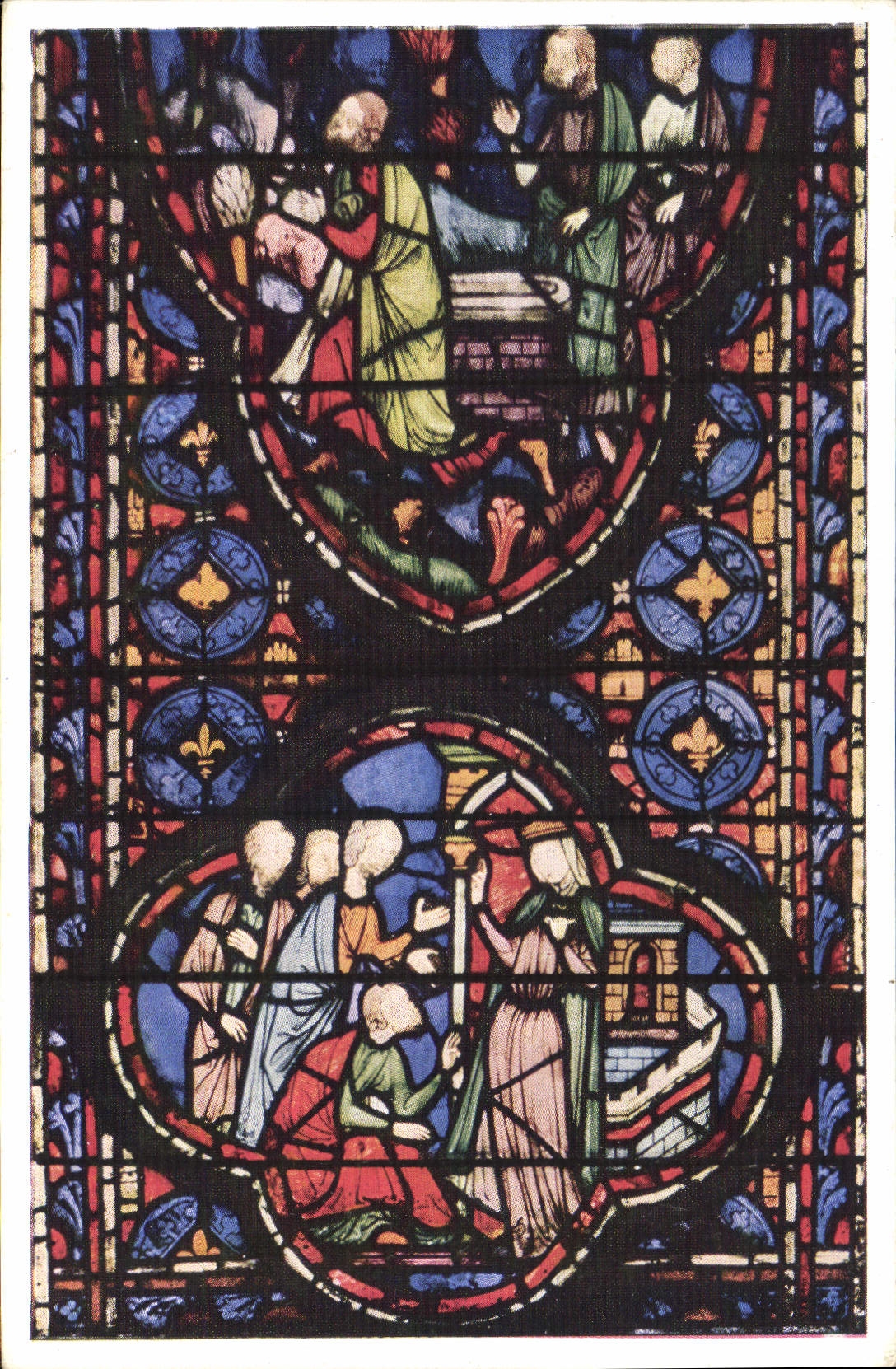 CPA Legende de la croix l'Imperatrice Helene rassemble les Juifs de Jerusalem et les interroge 