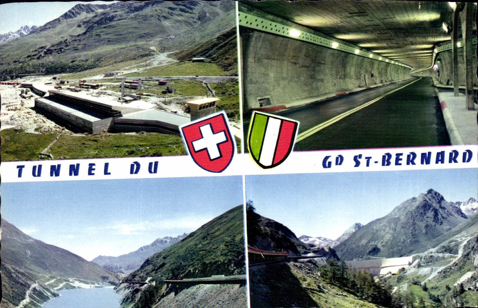 CPM La Route d'Acces l'Entree cote Suisse et le Tunnel