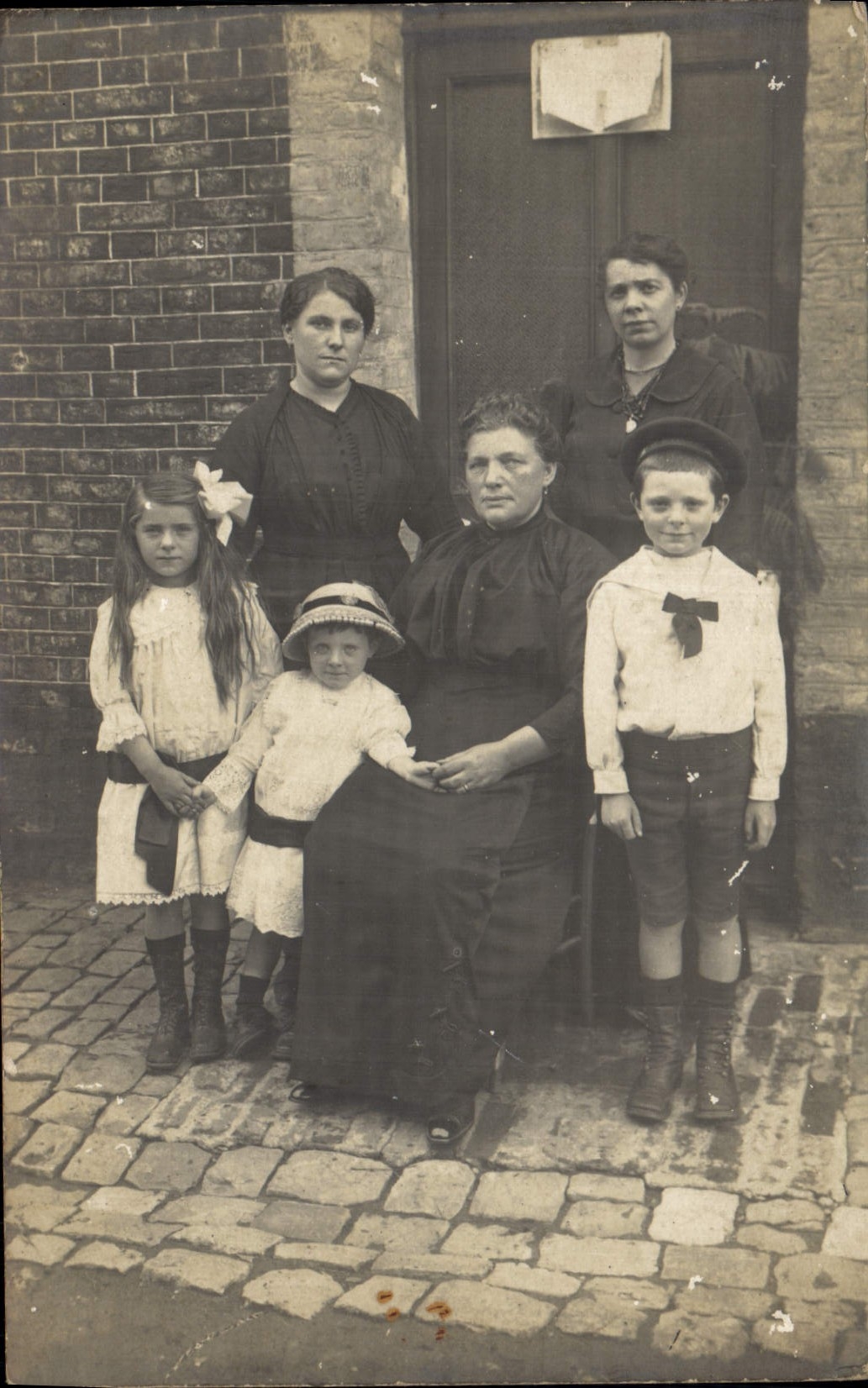 CARTE PHOTO Femme Enfants