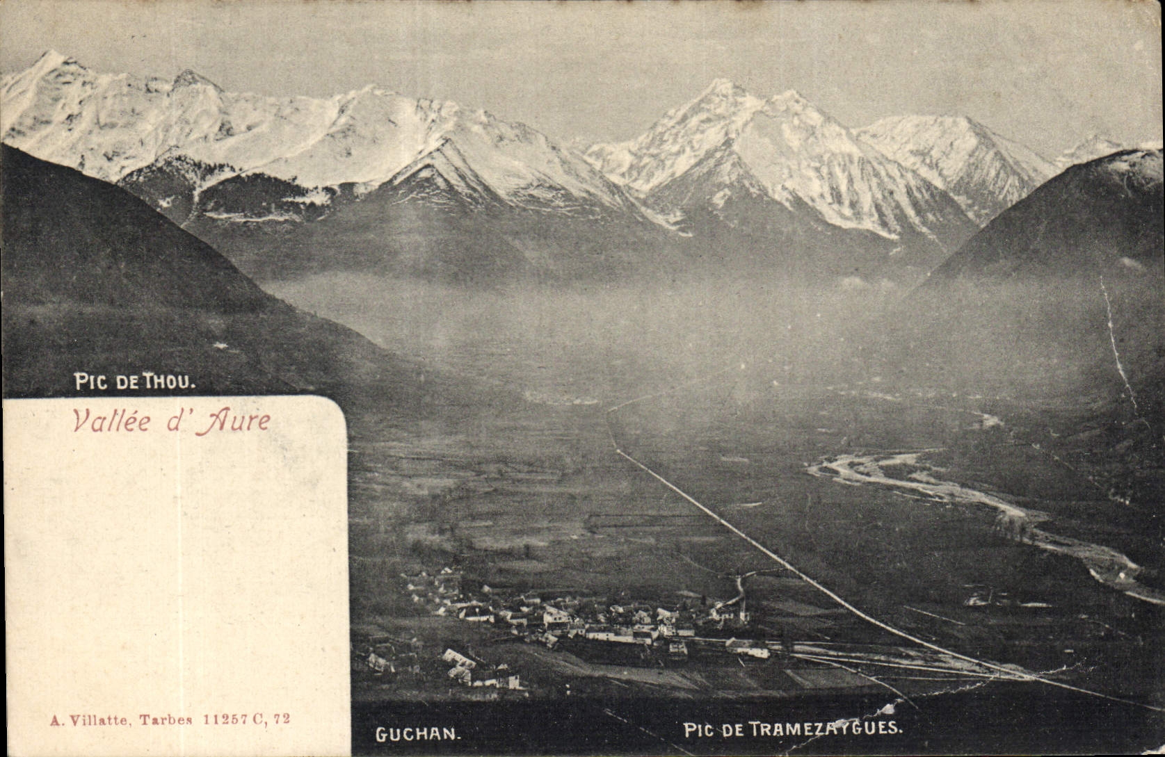 CPA Pic de Thou Vallee d'Aure Guchan Pic de Tramezaygues 