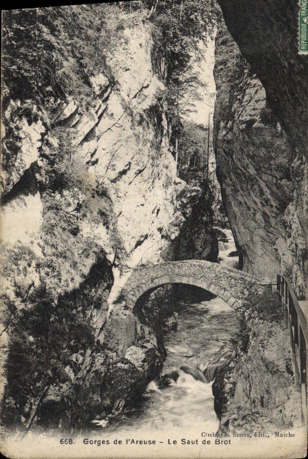 CPA Gorges de l'Areuse Le Saut de Brot