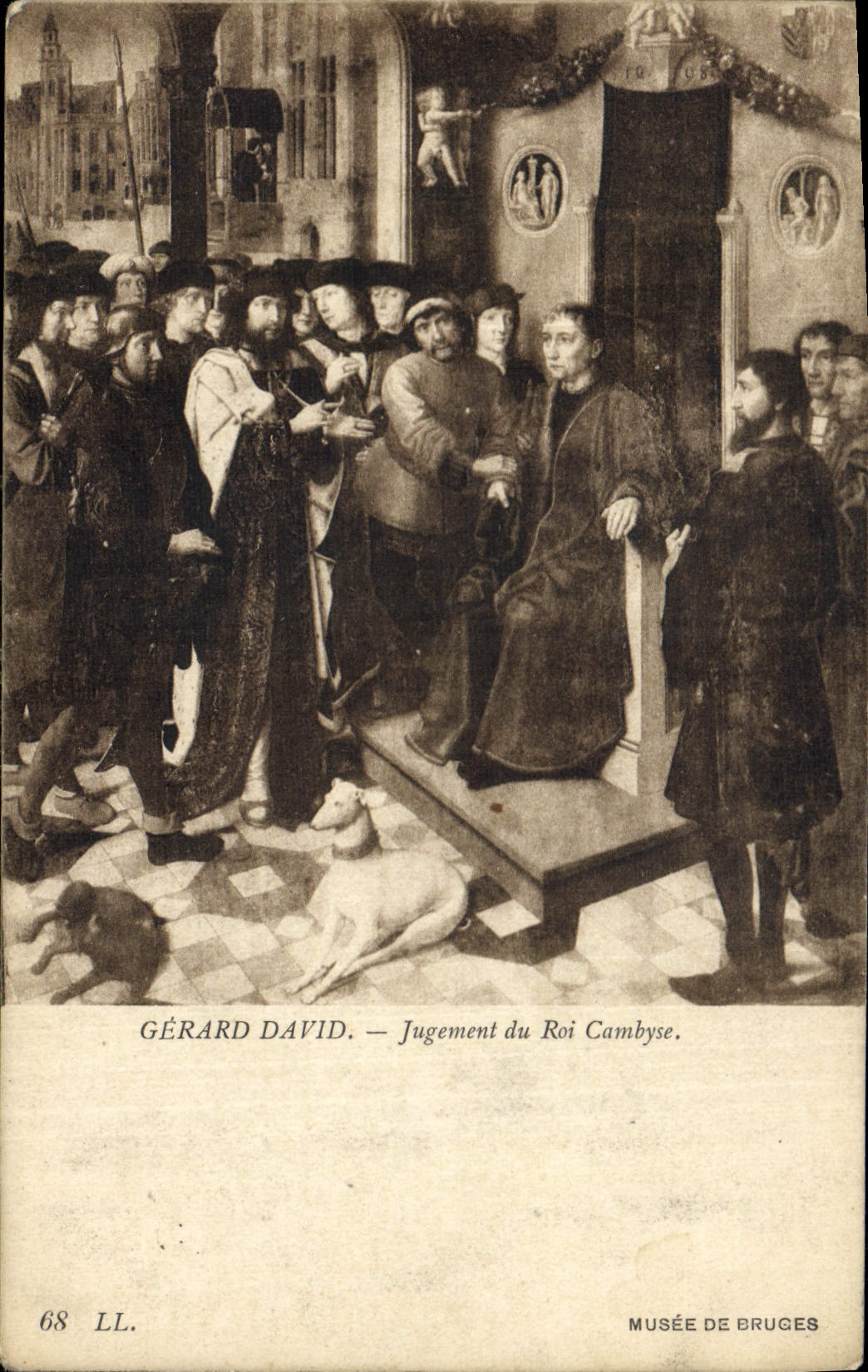 CPA Gerard David Jugement du Roi Cambyse Musee de Bruges 