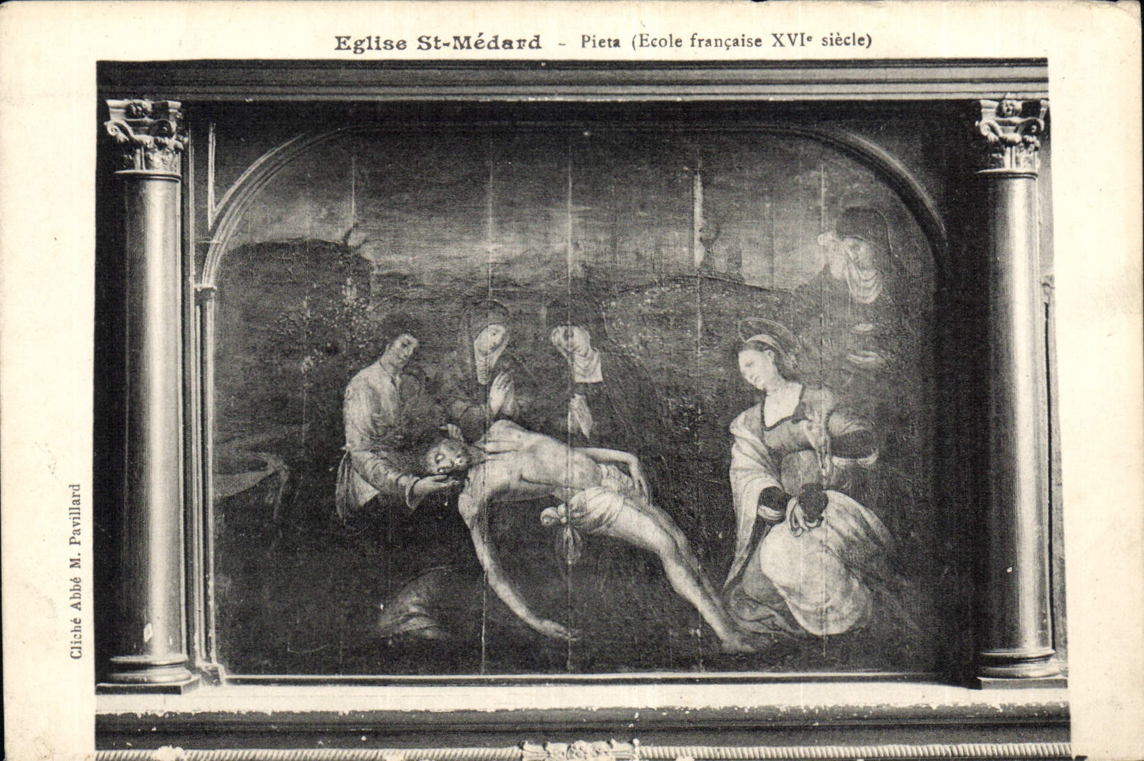 CPA Eglise St Medard Pieta