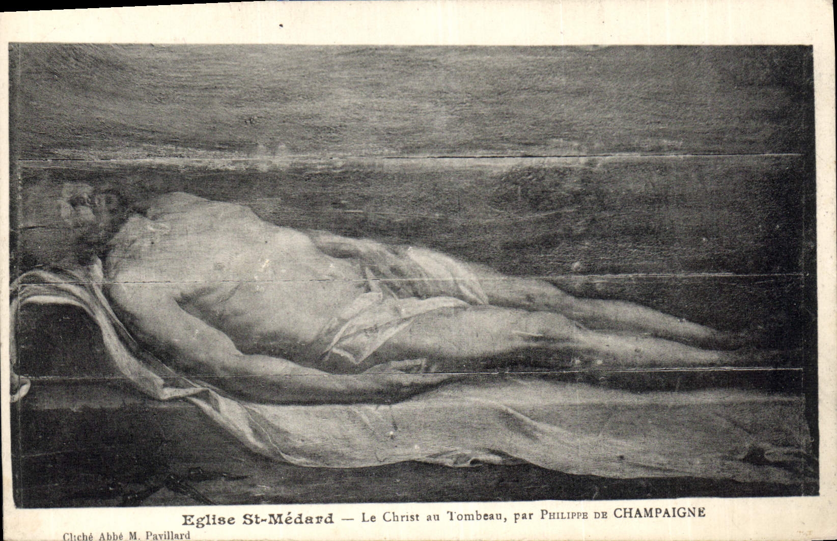 CPA Eglise St Medard Le Christ au Tombeau par Philippe de Champaigne 