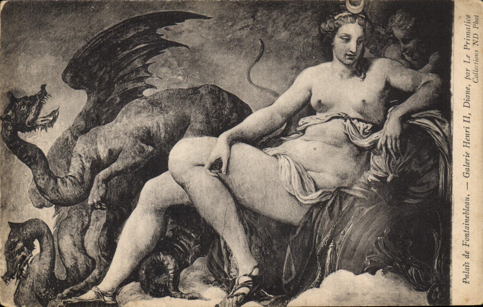 CPA Palais de Fontainebleau Galerie Henri II Diane LE Primatice