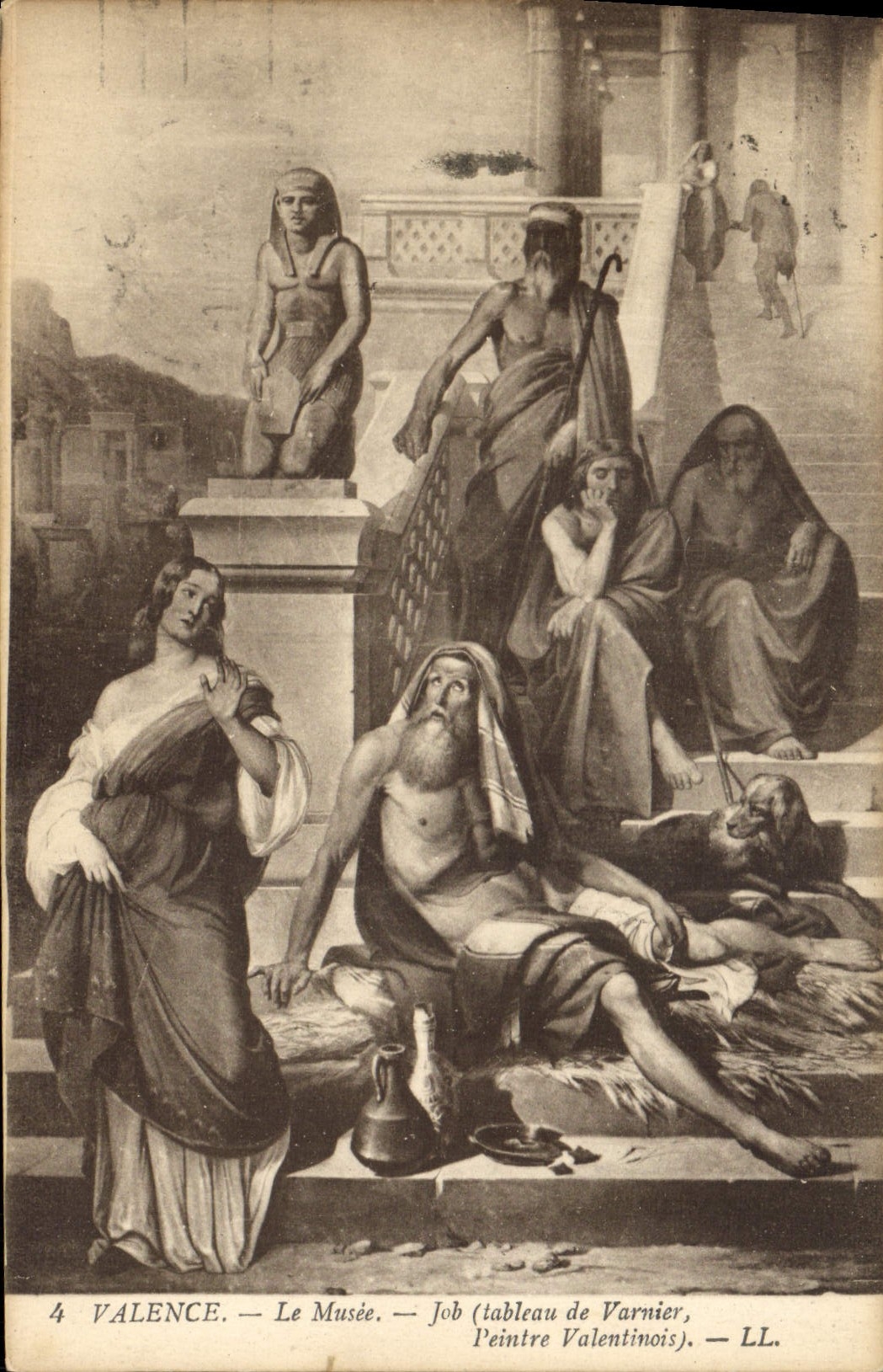 CPA Valence Le Musee Job tableau de Varnier Peintre Valentinois 