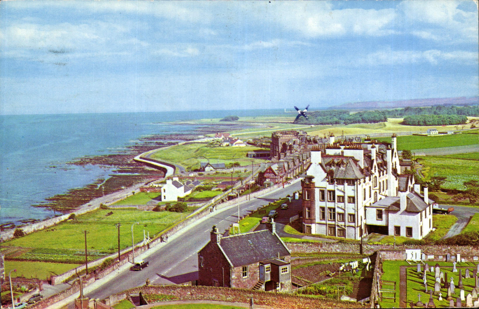 CPA View from parish church tower dunbar