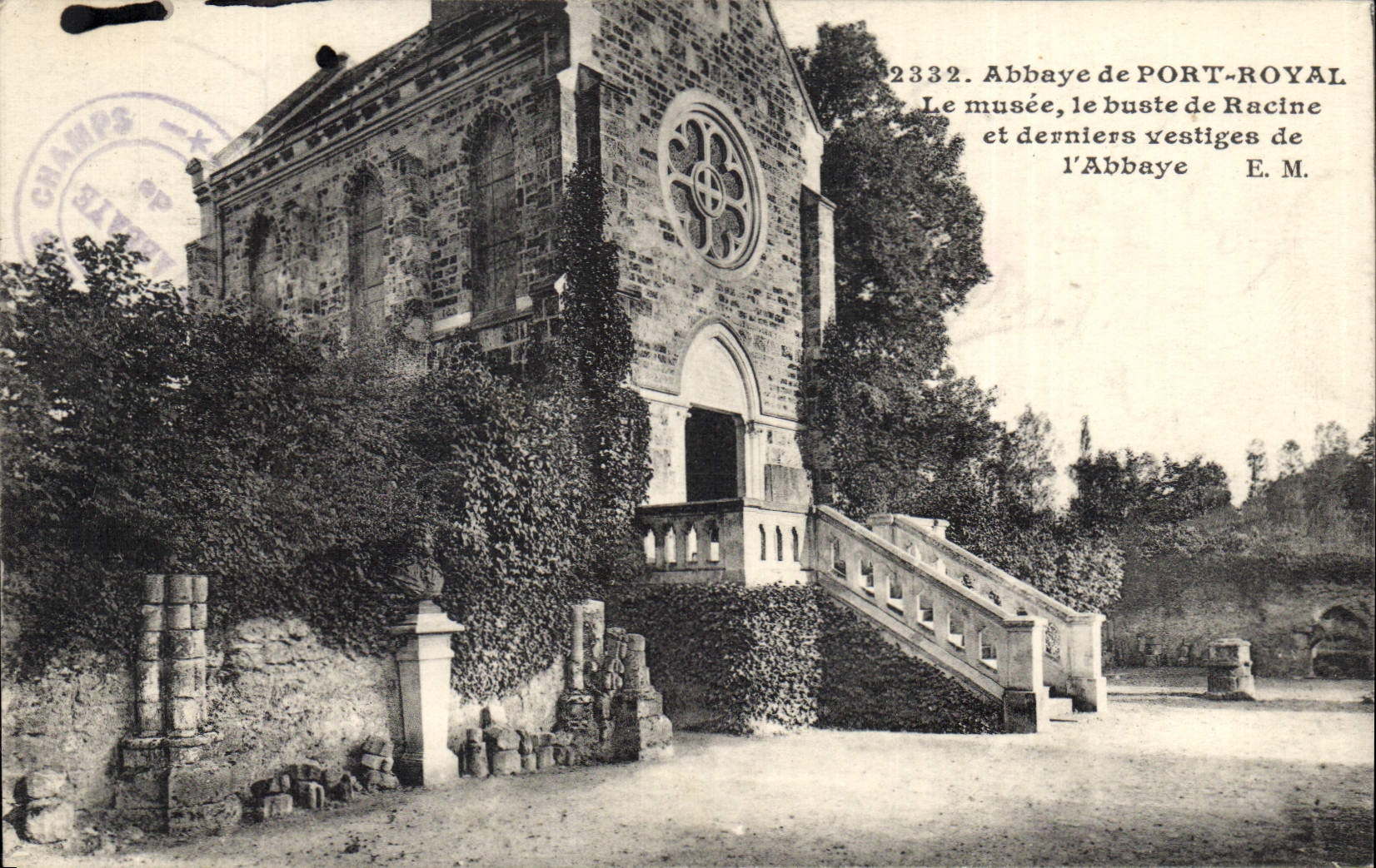 CPA Abbaye de Port Royal le musee le buste de Racine et derniers vestiges de L'Abbaye 