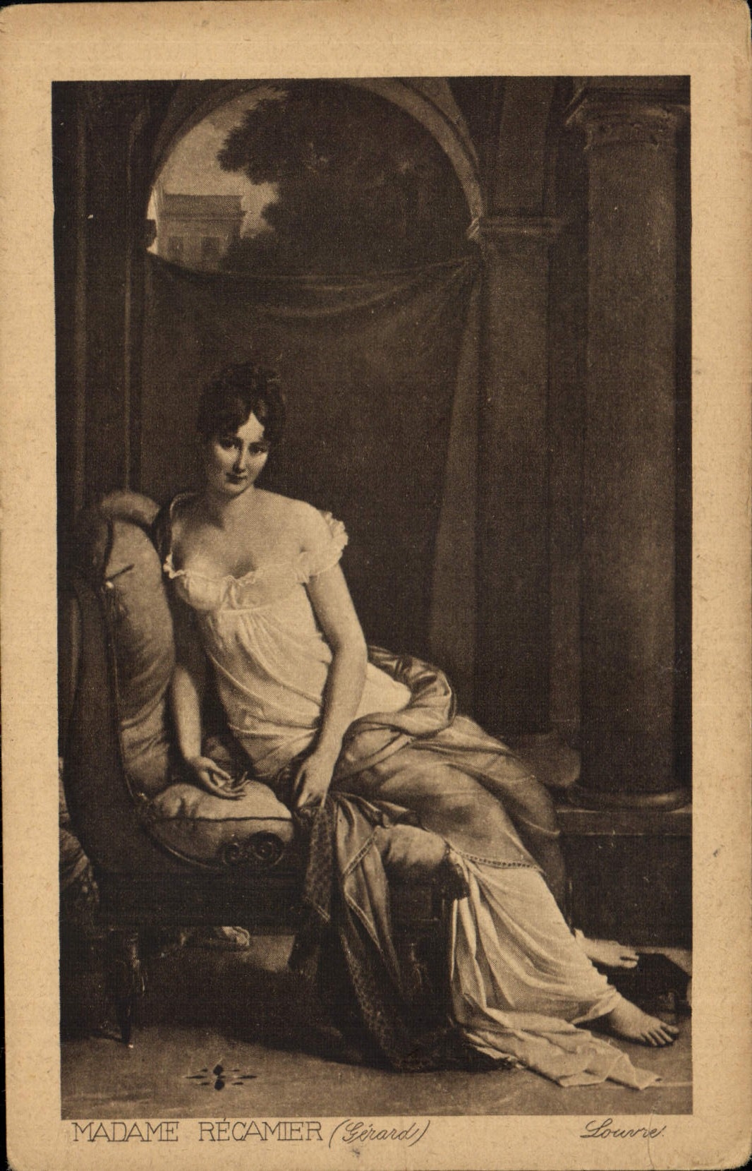 CPA Madame Recanier Louvre 