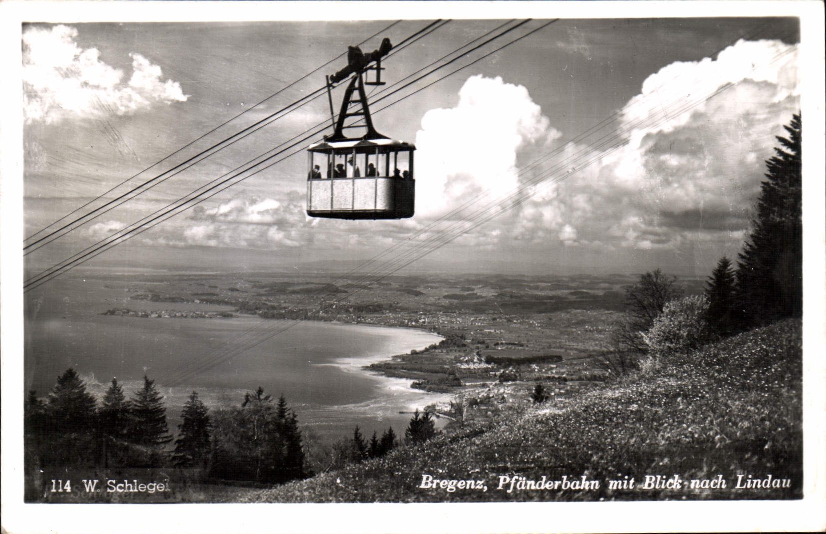 CPA Bregenz Pfanderbalm mit Blick nach Lindan
