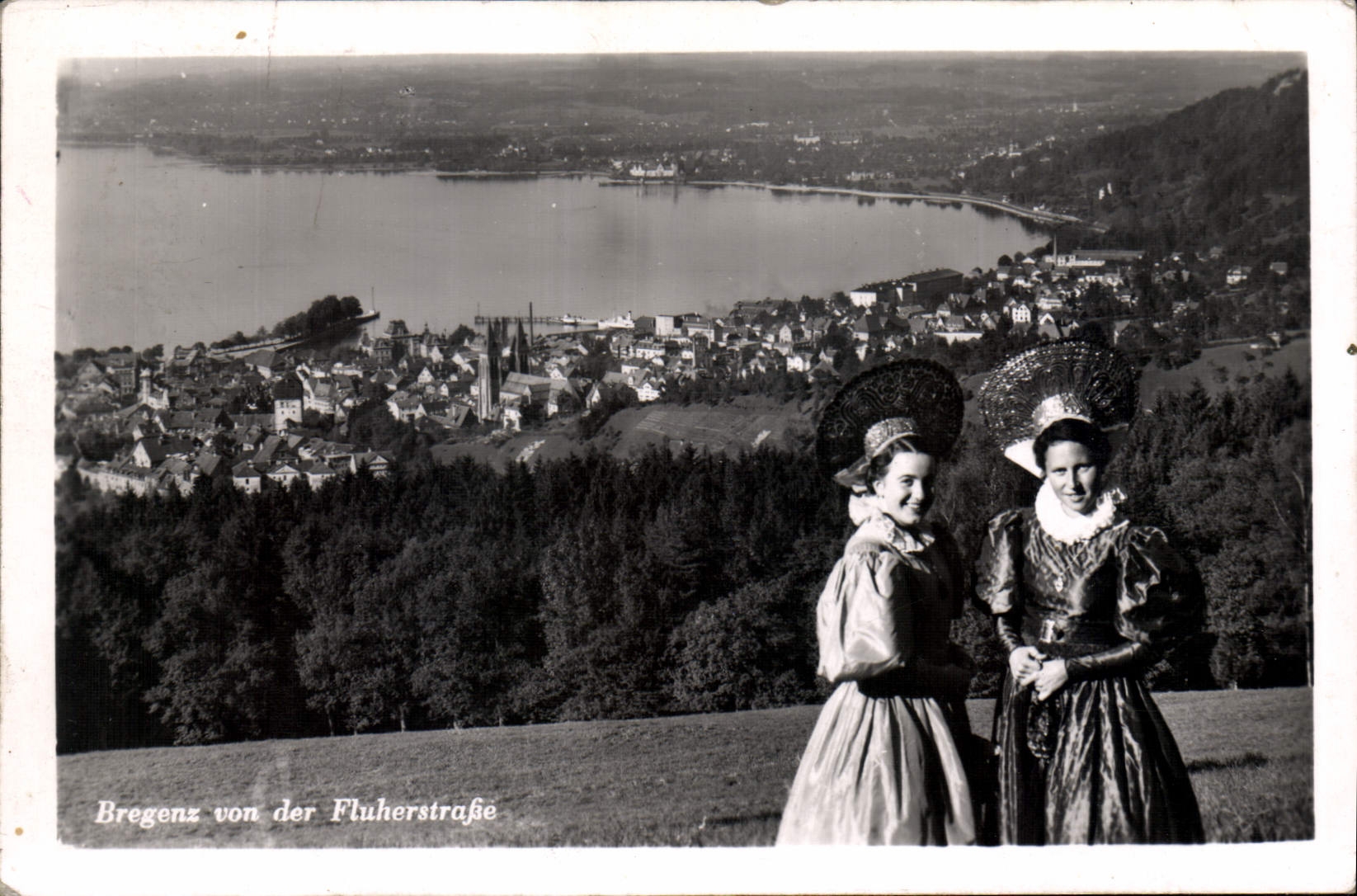 CPA Bregenz von der Fluherstrasse Folklore