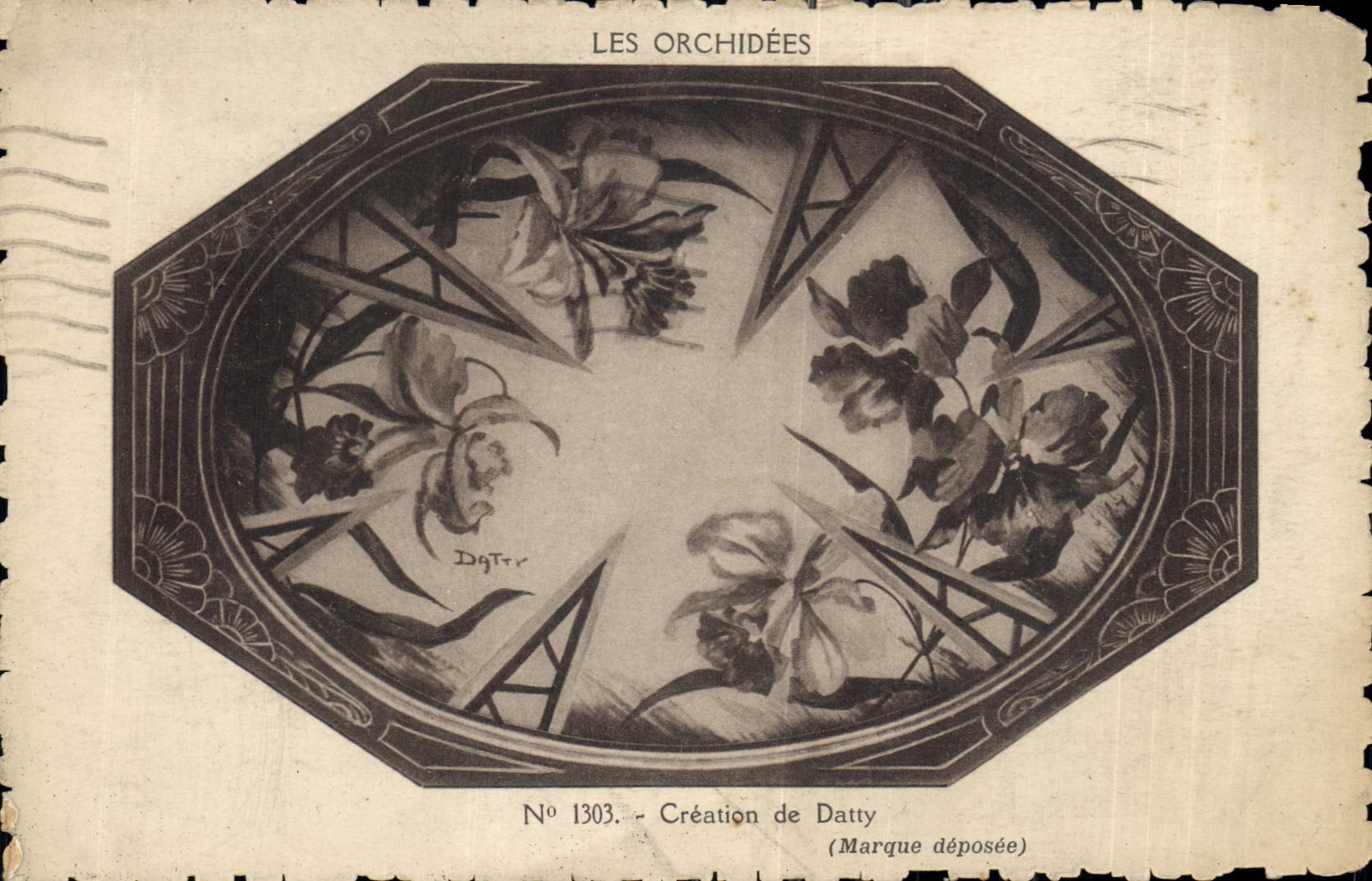 CPA Les Orchidees Creation de Datty