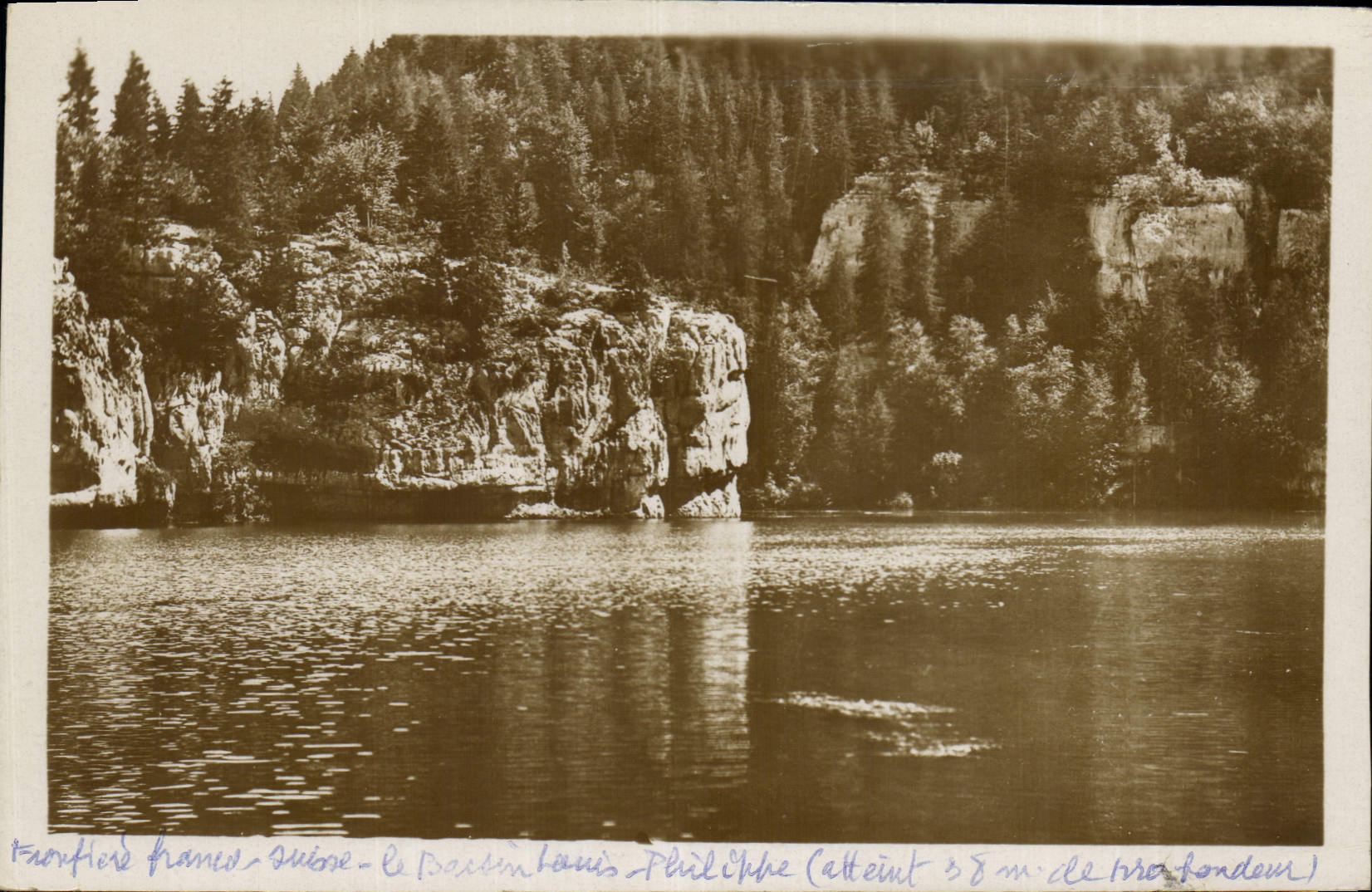 CPA Frontiere Franco Sulsee Le Bassin Louis Philippe 