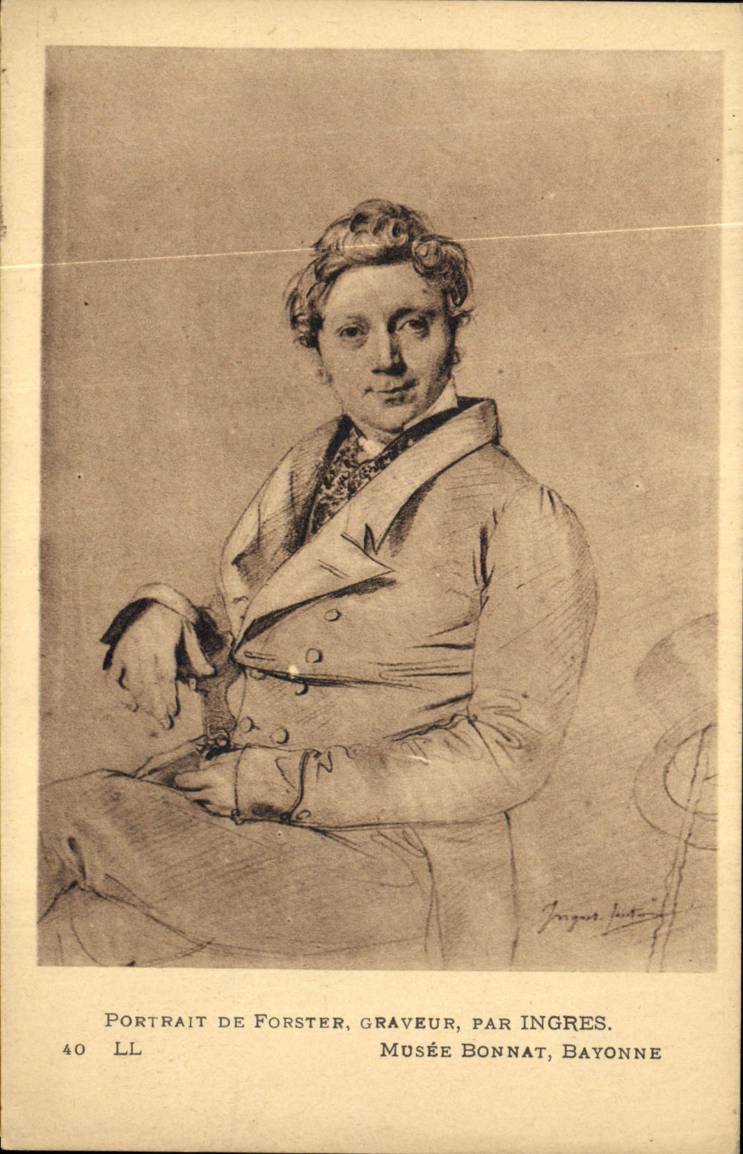 CPA Portrait De Forster Graveur Par Ingres Musee Bonnat Bayonne 