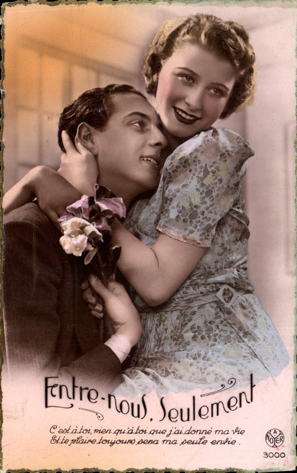 CPA Entre nous Seulement Femme
