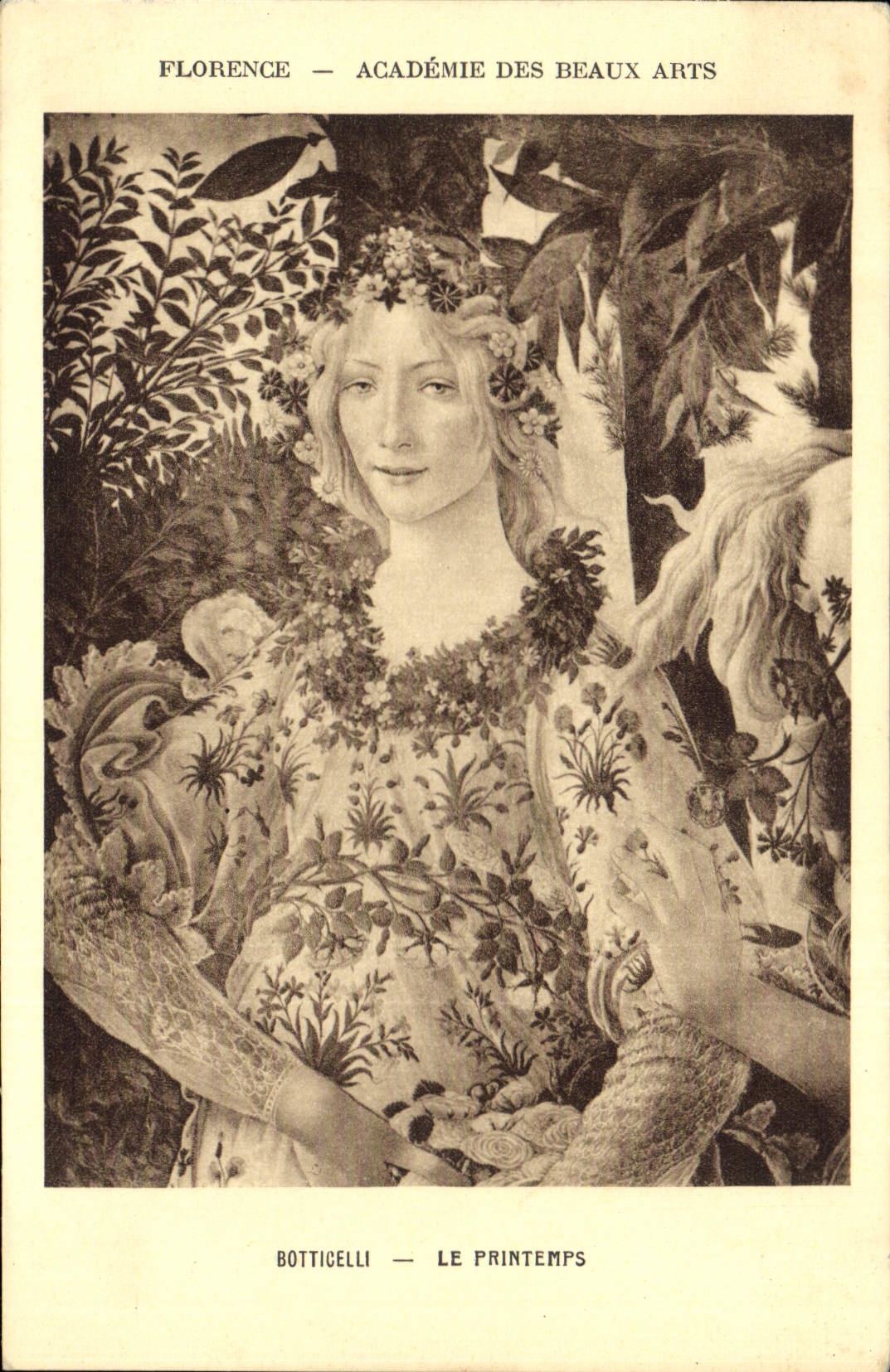 CPA Florence Academie Des Beaux Arts Botticelli Le Printemps