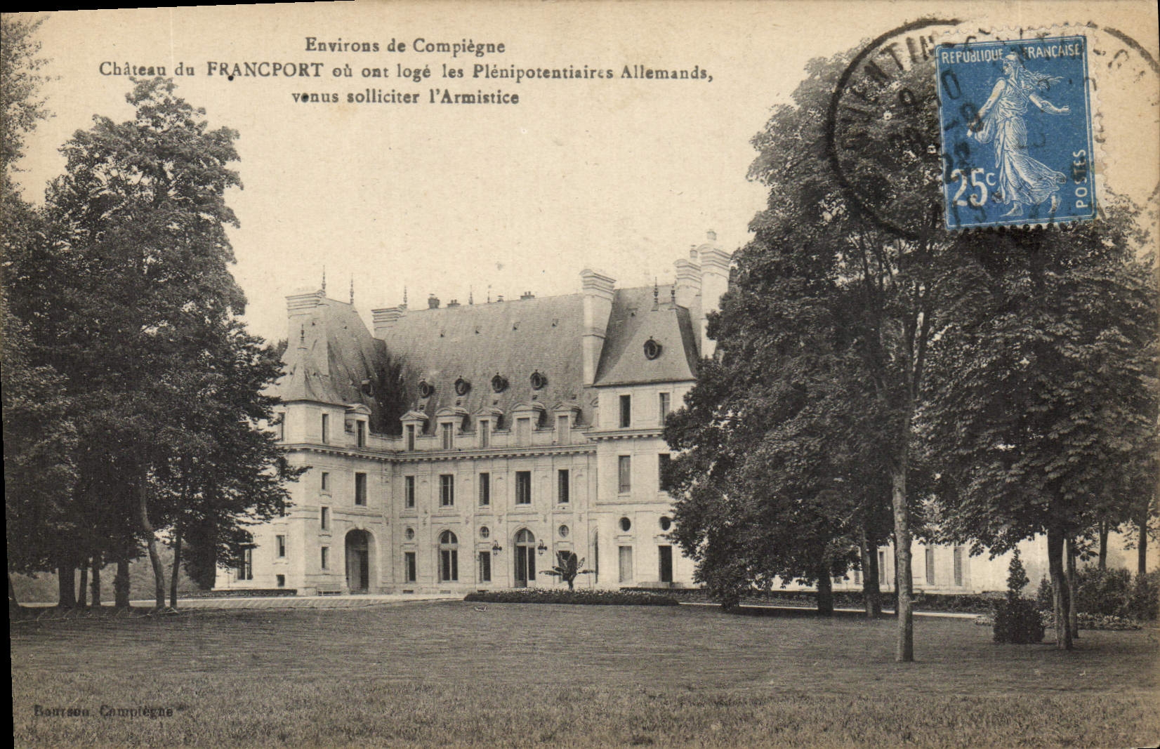 CPA Environs de Compiegne Chateau de Francport