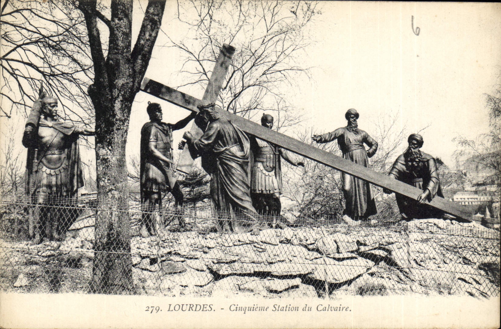 CPA Lourdes Cinquine Station du Calvaire 