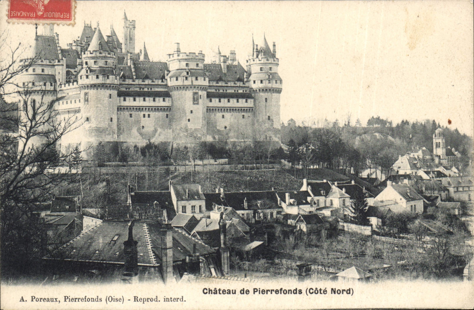 CPA Chateau de Pierrefonds Cote Nord 